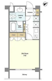 オーキッドレジデンス神楽坂【2階】の間取り