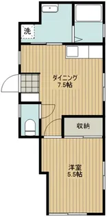 オレンジハウスA【1階】の間取り