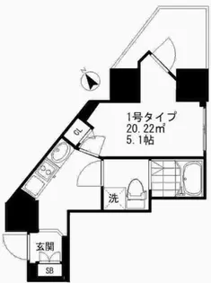 アイディ西五反田【3階】の間取り