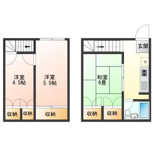 ル・カトレア2【2階】の間取り