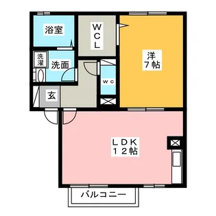 フォンテーヌ A【2階】の間取り