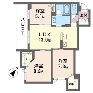 ザ ワン【3階】の間取り