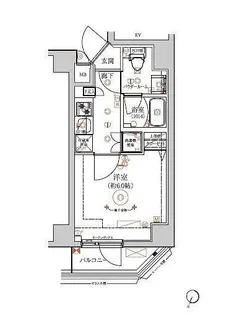 リルシア横濱吉野町2【8階】の間取り