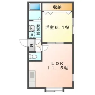 Mハイツ中島5【2階】の間取り
