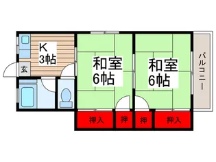 コ-ポジュン【4階】の間取り