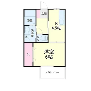 レイクビレッジIV【1階】の間取り