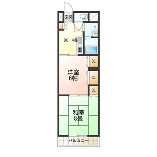 プロシードミュー【3階】の間取り