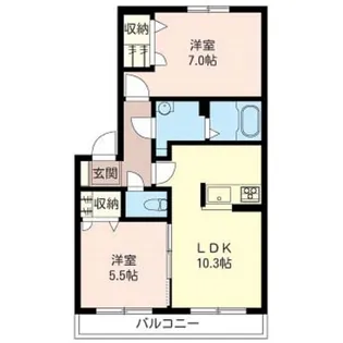 モンテベルデI【1階】の間取り