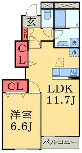 カーサドマーニ【1階】の間取り