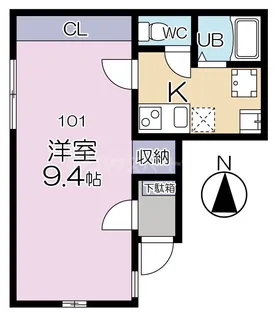 大山フラッグ【1階】の間取り