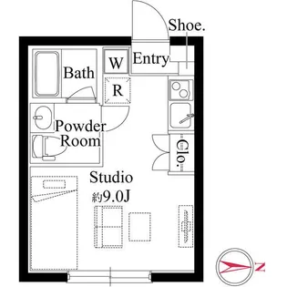 ファーヴァルハネダ ウエストの間取り