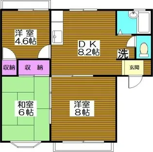グリーンハイムIIIA棟【2階】の間取り