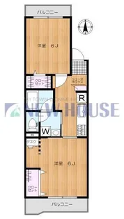 市ヶ谷第3ローヤルコーポ【3階】の間取り