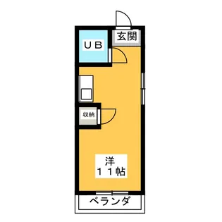 幸川マンション南館【3階】の間取り