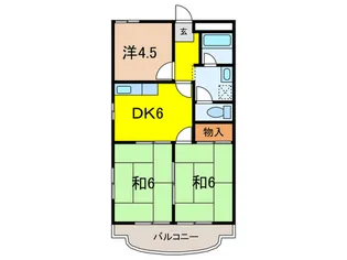 クラスター坂西【2階】の間取り
