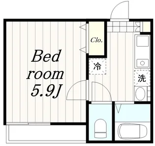 アザーレ・キュリオス百合ヶ丘【2階】の間取り