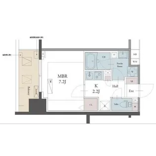 ラグゼナ用賀【7階】の間取り