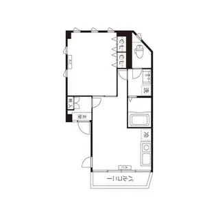 西蒲田六丁目ビル【4階】の間取り