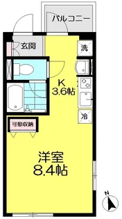 サルバドール【1階】の間取り