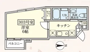 グランツ菊名【3階】の間取り