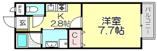エスエスコーポI【1階】の間取り