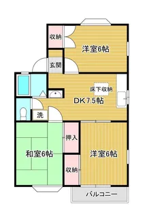 サニーレジデンス【1階】の間取り