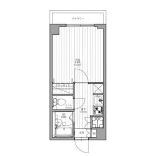 レジデンス横濱関内【6階】の間取り