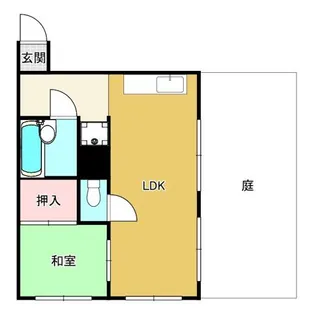 サンハイツ【1階】の間取り