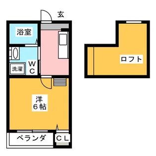 ハピネス笈瀬【2階】の間取り