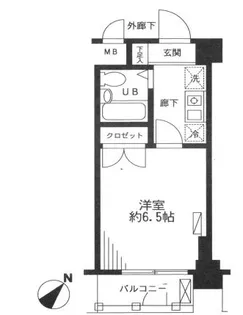 カテリーナ市ヶ谷【4階】の間取り