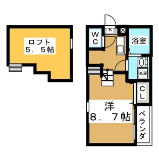 ステップハウス河原町【1階】の間取り