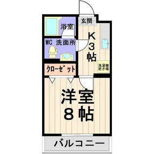 オリーブ天久保 C棟【3階】の間取り