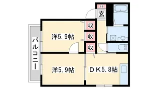 オネスト B棟【1階】の間取り
