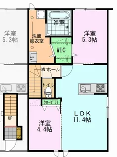 グラン・パレスかほくVII【2階】の間取り