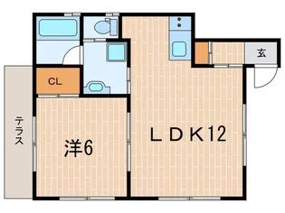 カーサ アリエッタ【1階】の間取り