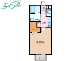 グランディール新正【1階】の間取り