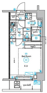 DIPS四ツ木【7階】の間取り