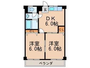 メゾンカイザカ【3階】の間取り