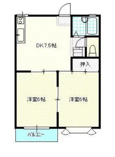コーポグレイス【2階】の間取り