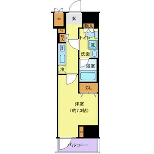 ステージグランデ菊川【4階】の間取り
