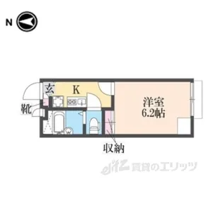レオパレス久々知2【2階】の間取り
