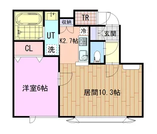 ラポールII【2階】の間取り