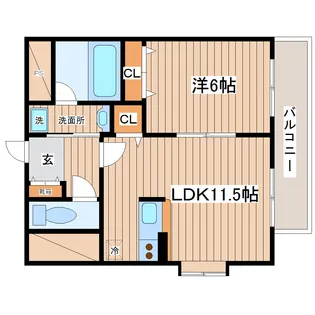 コージーコート五輪【5階】の間取り