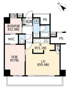 URサンマークシティ日暮里ステーションポートタワー【12階】の間取り