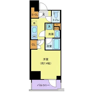 ブランシエスタ浅草雷門【4階】の間取り