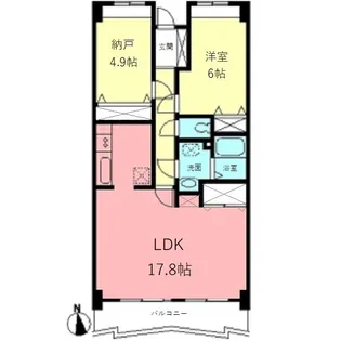 エクセル宮前平【5階】の間取り