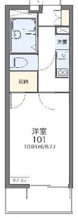 レオパレスさくら高津【3階】の間取り