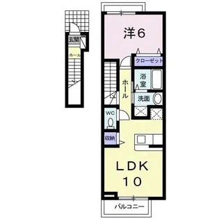 ヴローテA【2階】の間取り