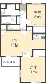 バークレー小手指【2階】の間取り