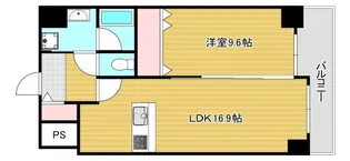 Vesta京町堀【7階】の間取り